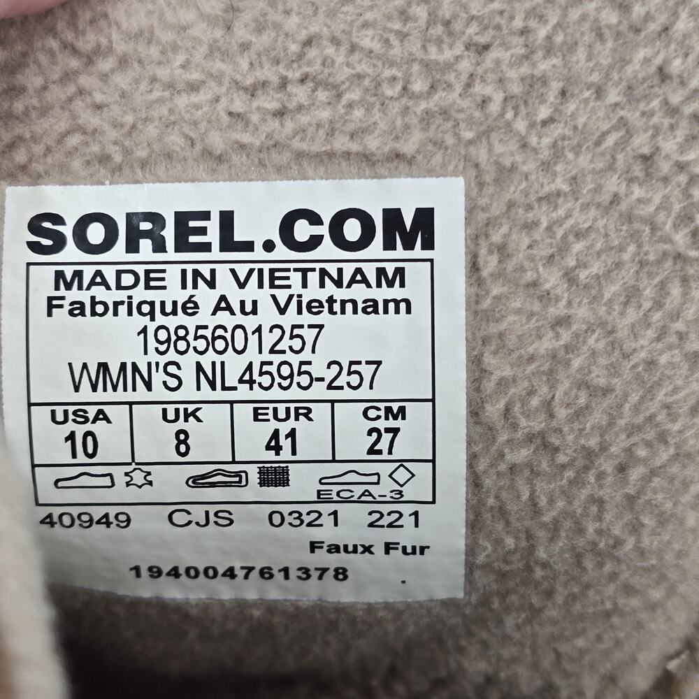 Sorel Brown Suede Waterproof Ankle Booties Womens Size 10 - Picture 7 of 7